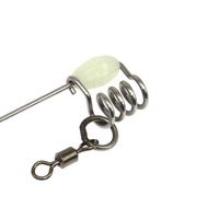 Heavy Duty En Acier Inoxydable Glow Beads Power Cast Non Retour Glissière Appât Rig Hawaiian Slide Rig Avec Pivotant Live Bait Slider