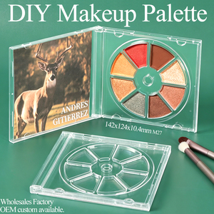 SUNSHING Estuche Vacío de Plástico para Paleta de Sombras de Ojos, Contenedor de Maquillaje, Estuches de Acrílico para Paletas de Pintura Artística, Caja de Almacenamiento de Pigmentos - Product Image 1