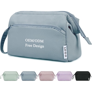 Custom Wide-open Makeup Bag Women <b>Make</b> up Bag Travel Cosmetic Bag Organizer Toiletry Bag for Cosmetics Toiletries Accessories - Product Image 1