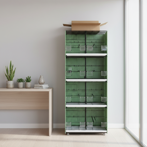 Volière Métallique De Luxe avec Diviseur – Cage d'Élevage pour Perruches, Inséparables et Canaris - Product Image 3