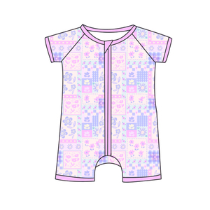 Kotak Misteri Pengiriman Cepat Pola Karakter Acak Romper Kotak Kejutan Bayi Baju Pendek Lengan Pendek Bambu - Product Image 2