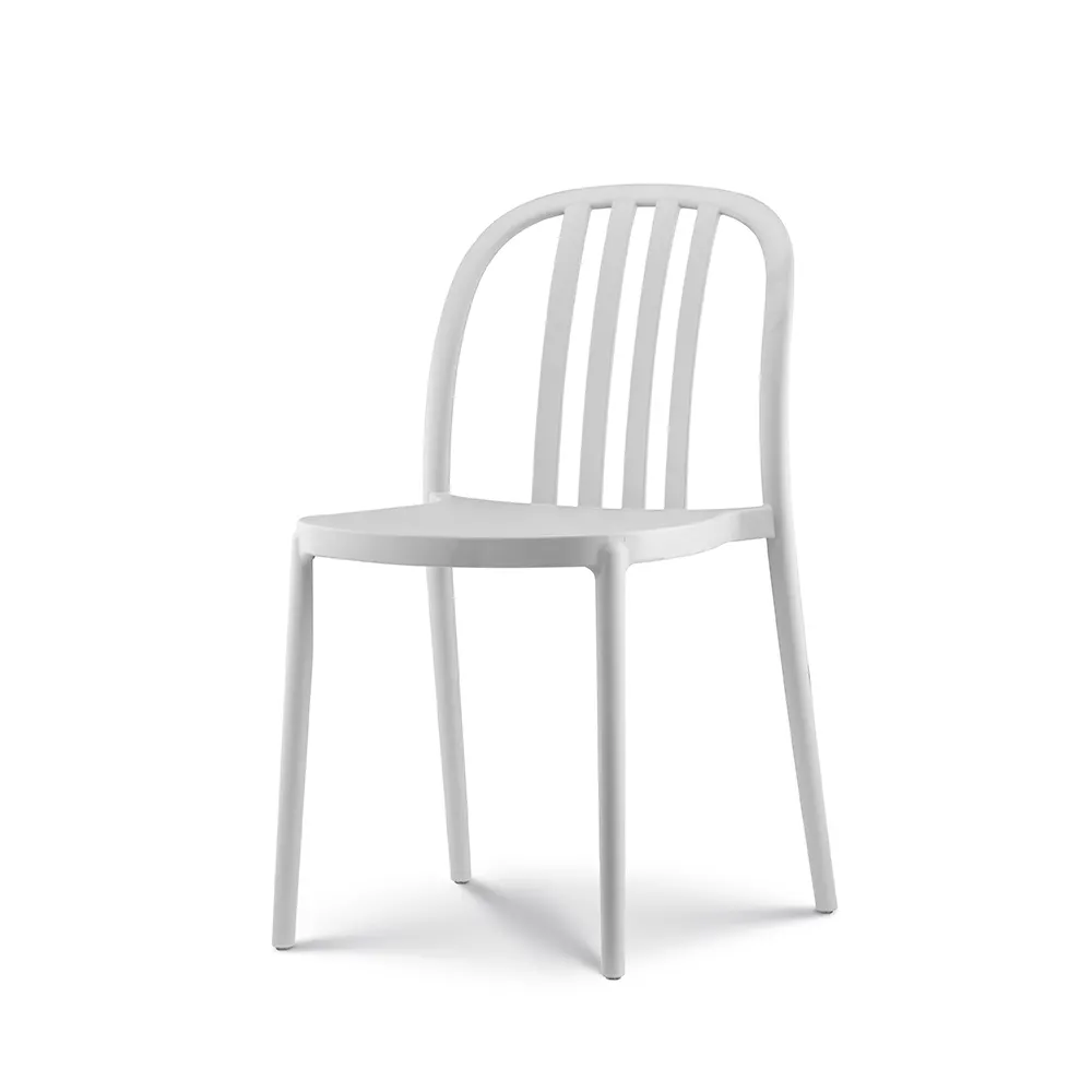 Fábrica de sillas de plástico precio al aire libre Silla de plástico blanco para comercial