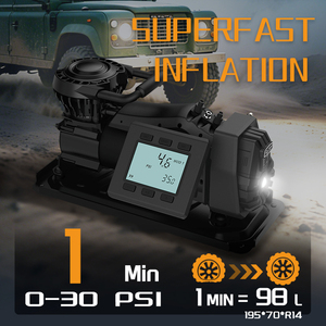 Compresseur d'air portable pour pneus de voiture VOLCANO 150 PSI, contrôlé par téléphone portable - Product Image 2