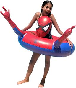 Summer Party Beach Lounge Raft Spider Tube <strong>Spiderman</strong> Water Swimming Floating <strong>Ring</strong> for Kids Adults - Product Image 1