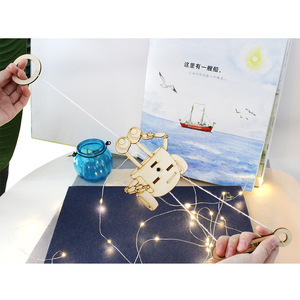 Wooden Robot Climbing String Toy <b>Diy</b> <b>Kit</b> Manual Control Educational Science Toy For Kids Age 4 6Y Cartoon Shape - Product Image 1