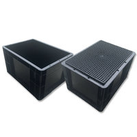 Nouveau Design Blacak Ps Blister Plateau Fabricants Anti Statique Fibre Optique Plateaux Conducteur Esd Boîte D'emballage