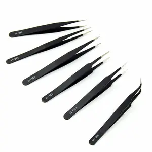 Original Anti-static Tweezers High Precision Anti Static Stainless Steel ESD Tweezer For Cleanroom Assembly Tools