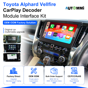 ชุดอุปกรณ์แปลงสัญญาณไร้สาย Apple CarPlay Android Auto สำหรับ Toyota Alphard Vellfire ANH35 ปี 2020-2023 อัปเกรดหน้าจอ OEM - Product Image 1