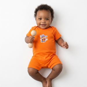 Fabricant de barboteuses bio pour bébés, directement de l'usine, vêtements pour nourrissons, approvisionnement en gros, barboteuses personnalisées avec impression sur mesure - Product Image 1