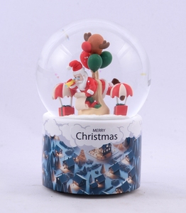 Gran oferta Musical Navidad Globos de nieve Bola Decoraciones Adornos Suministros Regalos Bola de nieve Globo - Product Image 1