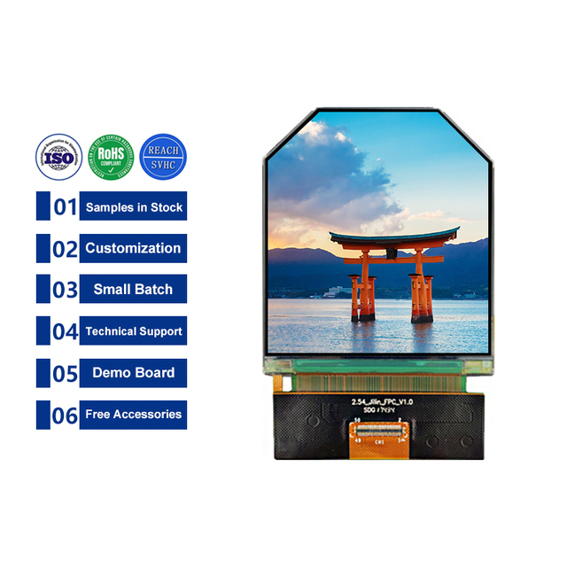 BOE 2.54 Inch 1440*1600 MIPI DSI Hexagon TFT LCD Module Display for AR VR Glasses Helmet 2.54inch 50Pin NT57860 LCD Screen Panel