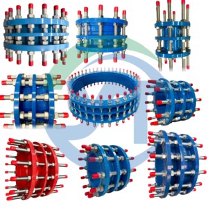 Raccord de raccordement à clapet/lame papillon lisse en fer haute résistance PN16 pour conduite d'eau potable, compatible avec les tuyaux en laiton haute résistance C2F PN10/PN16 - Product Image 1