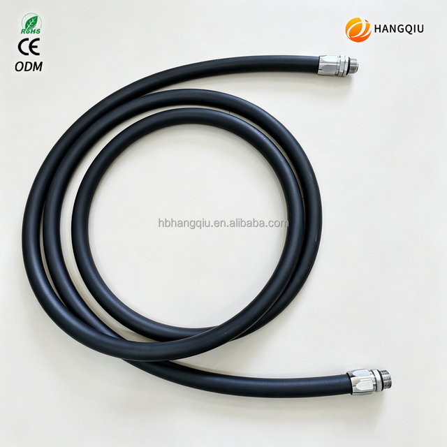 HANGQIU 19mm NBR Fuel Dispenser Hose Single Steel Wire Braid Reinforcement 3mm Wall Thickness Cutting Service -30C~100C for
