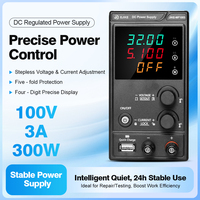 Alimentation CC réglable JIKE MF1003 100V 3A 300W, source de laboratoire à découpage variable pour test LED et réparation de batteries 48V