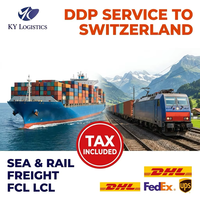 Agent maritime fiable pour la Suisse, service logistique, transitaire Chine-Zurich, fret maritime et aérien DDP, taxes incluses