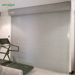 Porte en aluminium moderne à enroulement facile pour villa résidentielle, centre commercial, école, <span class=keywords><strong>bibliothèque</strong></span>, porte en aluminium - Product Image 4