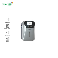 Borne de recharge intelligente pour véhicules électriques 7KW/11KW/22KW avec écran, OCPP, Type 2 pour véhicules électriques AC230V/415V.