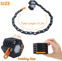 Candado de Cable para Bicicleta JIZHOU de Alta Resistencia con Código Digital, Accesorios Electrónicos para Ciclismo, Candado de Combinación para Bicicleta