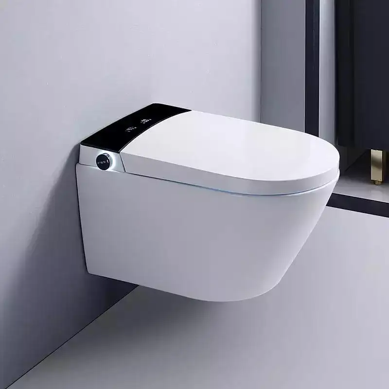 Watermark Electric WC Foot Sensor Automatic Bidet Flush Bathroom Wall Hung Intelligent Smart Toilet