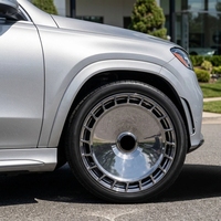 Jantes forgées de luxe polies et brossées noires compatibles avec Mercedes-Benz Classe G Range Rover L405 Vogue Defender BMW Bentley
