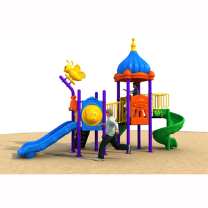 Ensemble de toboggans pour aire de jeux extérieure pour enfants de <span class=keywords><strong>la</strong></span> série Castle MT-ZMF020, pour parcs, écoles et utilisations multi-scènes - Product Image 1