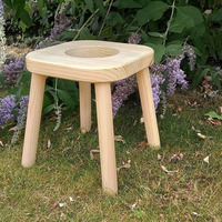 Tabouret à la vapeur Yoni en bois carré portable avec outil de santé multifonctionnel de conception zen asiatique pour une utilisation au spa à domicile