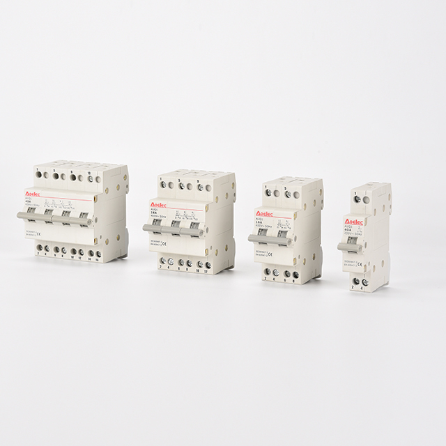 AUQ1 Din Rail Mounting 16A Automatic Change Over Switch Main Switch