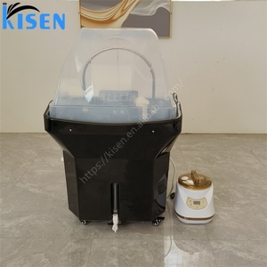 Lavabo Portátil Japonés KISEN para Spa Capilar, Moderno Lavacabezas Ajustable en Altura para Peluquería, Barbería y Baño - Product Image 5