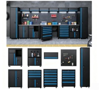 Gabinete de Herramientas de Acero Resistente Personalizable OEM de 12 Cajones, Estilo Europeo Moderno, con Cerradura con Llave, Capacidad de Carga de 1000 kg, Ruedas Resistentes a la Oxidación