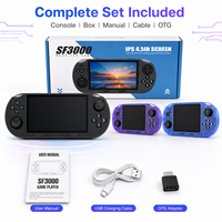 Console de Jeu Rétro Portable Open-Source SF3000 avec Plus de 20000 Jeux, Manettes Doubles, RPG, Batterie 3000mAh, Écran IPS