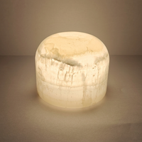 Lampe décorative en marbre naturel rechargeable à LED de luxe pour bureau et salon