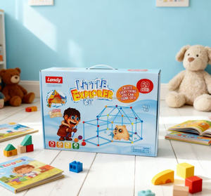 Kit de construction de château et de fort DIY 69 pièces - Jouet éducatif pour construire sa propre tente - Product Image 2