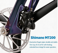 Cuadro de Carbono T700 Aurora Chameleon con Pintura Degradada de Color Exclusiva, Apariencia Elegante para Ciclistas Urbanos de Alta Gama