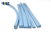 Tira de Silicona Sólida Cuadrada Personalizada, Resistente a Altas Temperaturas, Tira de Sellado Rectangular Extruida para Sellado Industrial