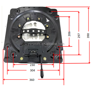 Base girevole girevole di 360 gradi per sedile girevole pesante sedile <span class=keywords><strong>auto</strong></span> conversione universale sedia Base piastra girevole - Product Image 6