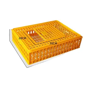 75*55*23cm High Quality Plastic Poultry Transport Cages Chicken Broiler Turnover Box Plastic Crate For Duck Goose Chicken