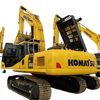 Excavator Crawler Komatsu PC350-7 Bekas dengan Getaran Rendah, Mesin SAA6D114E, Tenaga Stabil untuk Pekerjaan Pemindahan Tanah di Jalan Pegunungan