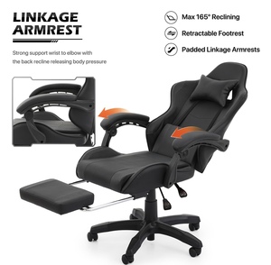 Chaise de jeu nouveau style en PU <span class=keywords><strong>pas</strong></span> chère haute qualité Silla <span class=keywords><strong>Gamer</strong></span> vente en gros d'usine siège pivotant inclinable hauteur réglable - Product Image 4
