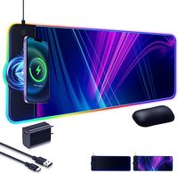 Lylong bantalan mouse perpanjangan murah pabrikan Logo kustom dengan pengisian daya nirkabel