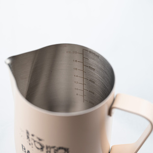 16oz Latte Cappuccino <span class=keywords><strong>Lait</strong></span> Pull Mug <span class=keywords><strong>Barista</strong></span> Craft <span class=keywords><strong>Pot</strong></span> de mousse de <span class=keywords><strong>lait</strong></span> en acier inoxydable - Product Image 3
