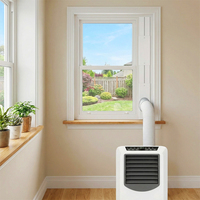 Комплект для вентиляции YOD HVAC Contractor: 5,9-дюймовый бесшовный регулируемый выдвижной оконный вентиляционный отсек для портативного кондиционера с вытяжным шлангом Pro