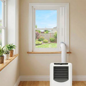 <span class=keywords><strong>Kit</strong></span> de ventilation pour climatiseur portable YOD HVAC Contractor, avec fenêtre coulissante réglable sans soudure de 5,9 pouces et tuyau d'évacuation Pro - Product Image 3