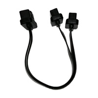 OBD2 OBD II 16Pin Male to Dual Female Connector Y Splitter Flat Ribbon Extension Adapter Cable