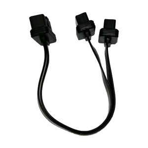 OBD2 OBD II 16Pin สายเคเบิลอะแดปเตอร์ต่อขยายสายเคเบิลริบบิ้นแยกรูปตัว <span class=keywords><strong>Y</strong></span> ตัวผู้เป็นตัวเมียสองตัว - Product Image 2