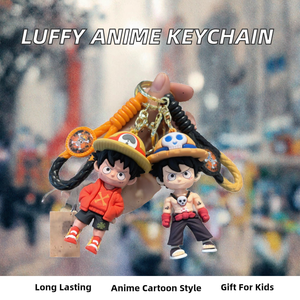 Llavero de Mosquetón de Anime con Diseño de Luffy, de Aleación de Zinc Duradera, Colgante de Muñeco 3D, Regalos para Niños, Venta al por Mayor, Idea Personalizada - Product Image 2
