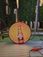 Layar LED Bulat Dua Sisi Indoor/Outdoor Warna Penuh Kecerahan Tinggi Berkualitas Tinggi P2.5 P1.85 dengan Perangkat Lunak Gratis