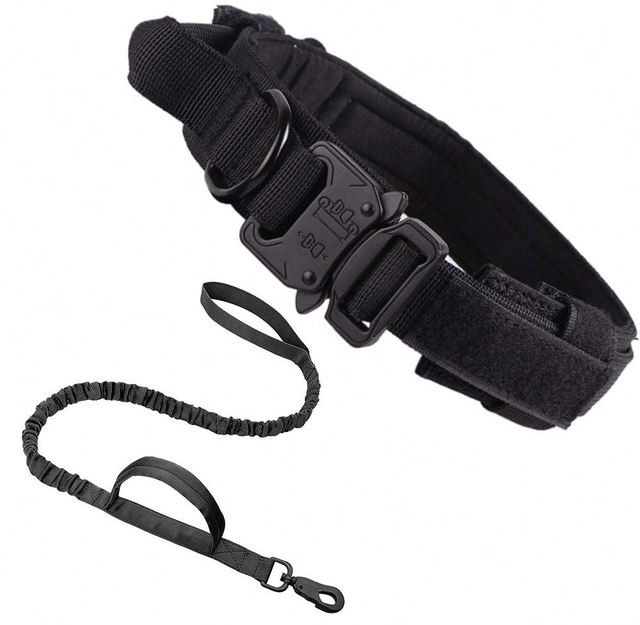 YZS PC-006 Muker Classic Eco-Friendly Dog Collar Set Heavy Duty Adjustable Nylon Tactical Easy-Drying All Seasons Metal Buckle