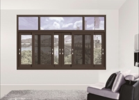 Fenêtre coulissante horizontale moderne en aluminium, verre dépoli en acier inoxydable, coupe-vent, pour cuisines et salles de bain de maisons au Kenya
