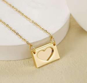 Collar con Medallón de Acero Inoxidable Personalizado, Grabado con Mensaje de Amor, Collar con Foto Conmemorativa, Regalo - Product Image 5