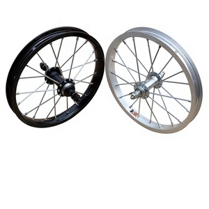 Jantes de <span class=keywords><strong>vélo</strong></span> 12/14/16/20/24/26 <span class=keywords><strong>pouces</strong></span> en alliage d'aluminium et acier, rayons avant/arrière 28H pour vélos d'enfants - Product Image 1